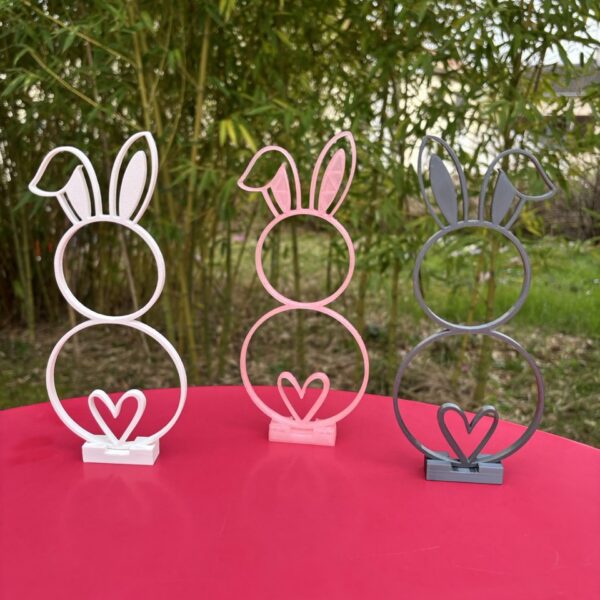 Silhouette Bunny & son Cœur